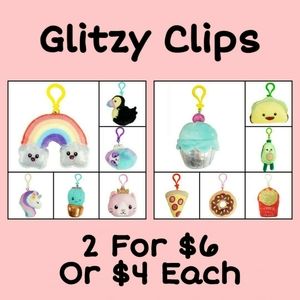 🎁Stocking Stuffer🎄- NWT Glitzy Clips - Assorted (2 For $6 Or $4 Each)